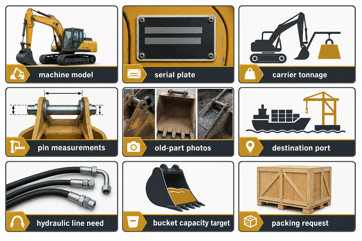 Need a Parts or Attachment Fit Check? — Liehuang Used Excavators
