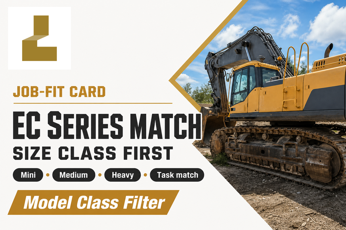 Choosing the Right Volvo Excavator With the EC-Series Job-Fit Card — Liehuang