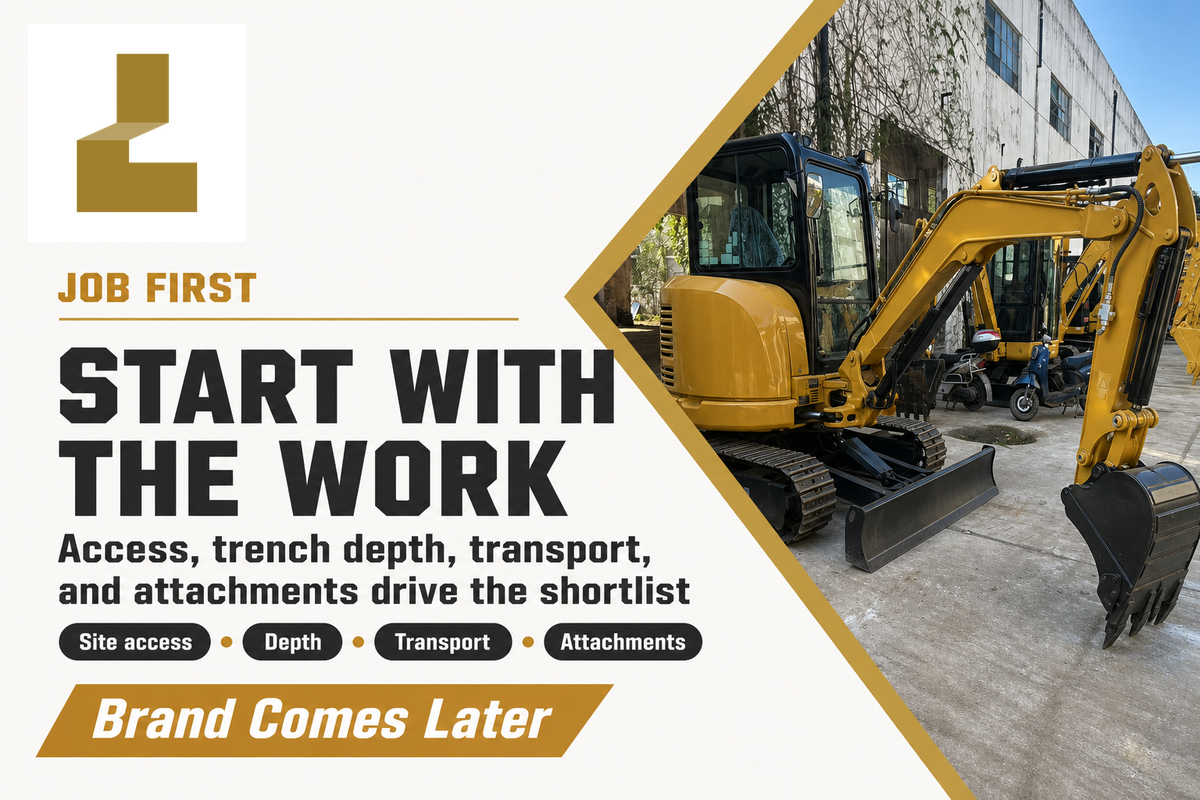 Why a Mini Excavator Buyer Guide Starts With the Job, Not the Brand — Liehuang Used Excavators