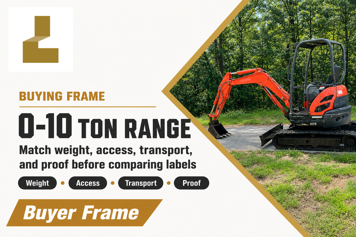 Mini vs Compact Excavator: What the 0-10 Ton Range Really Means — Liehuang Used Excavators