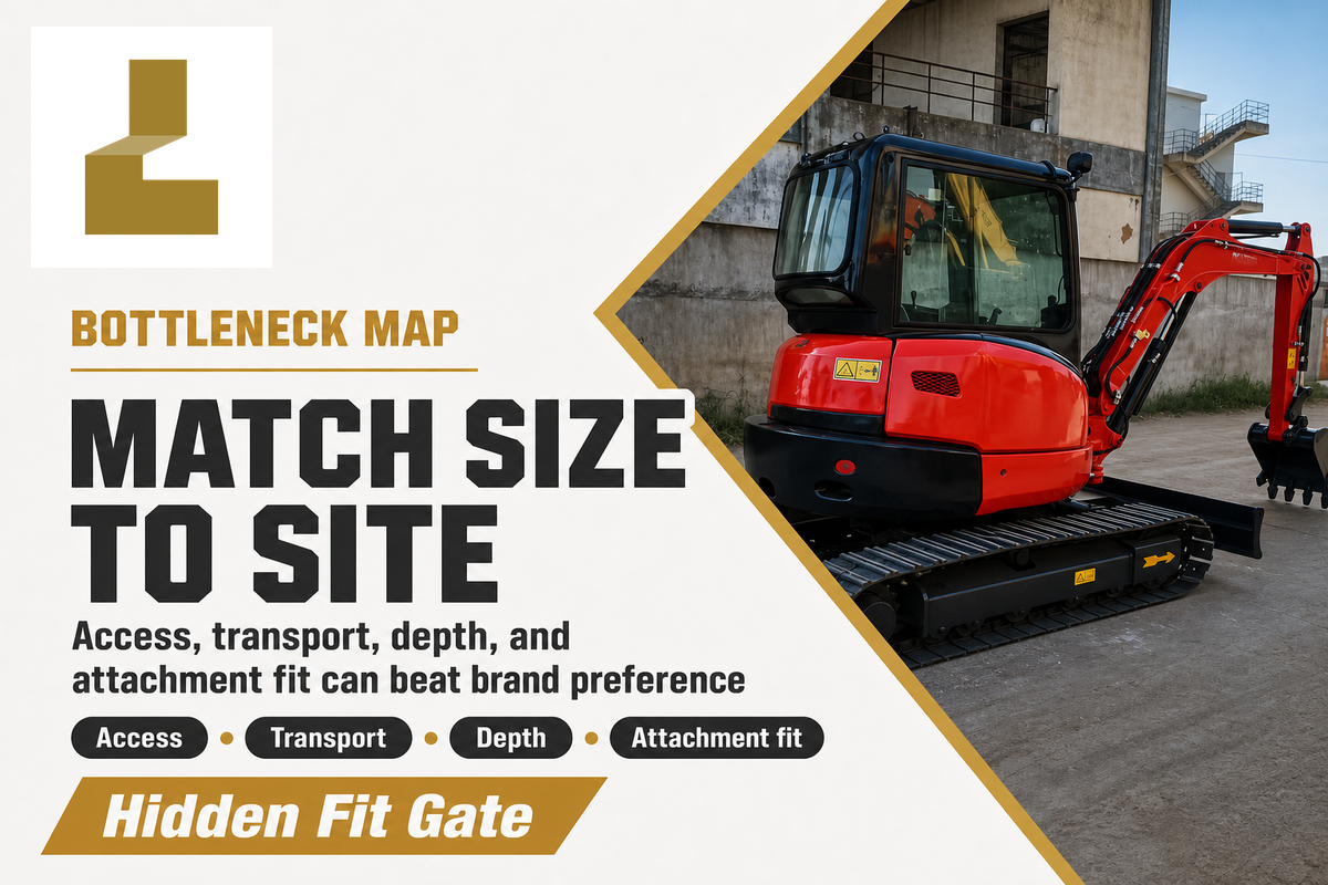 0-10 Ton Hidden Bottleneck Map: Match Size to Access, Transport, Depth, and Attachments — Liehuang Used Excavators