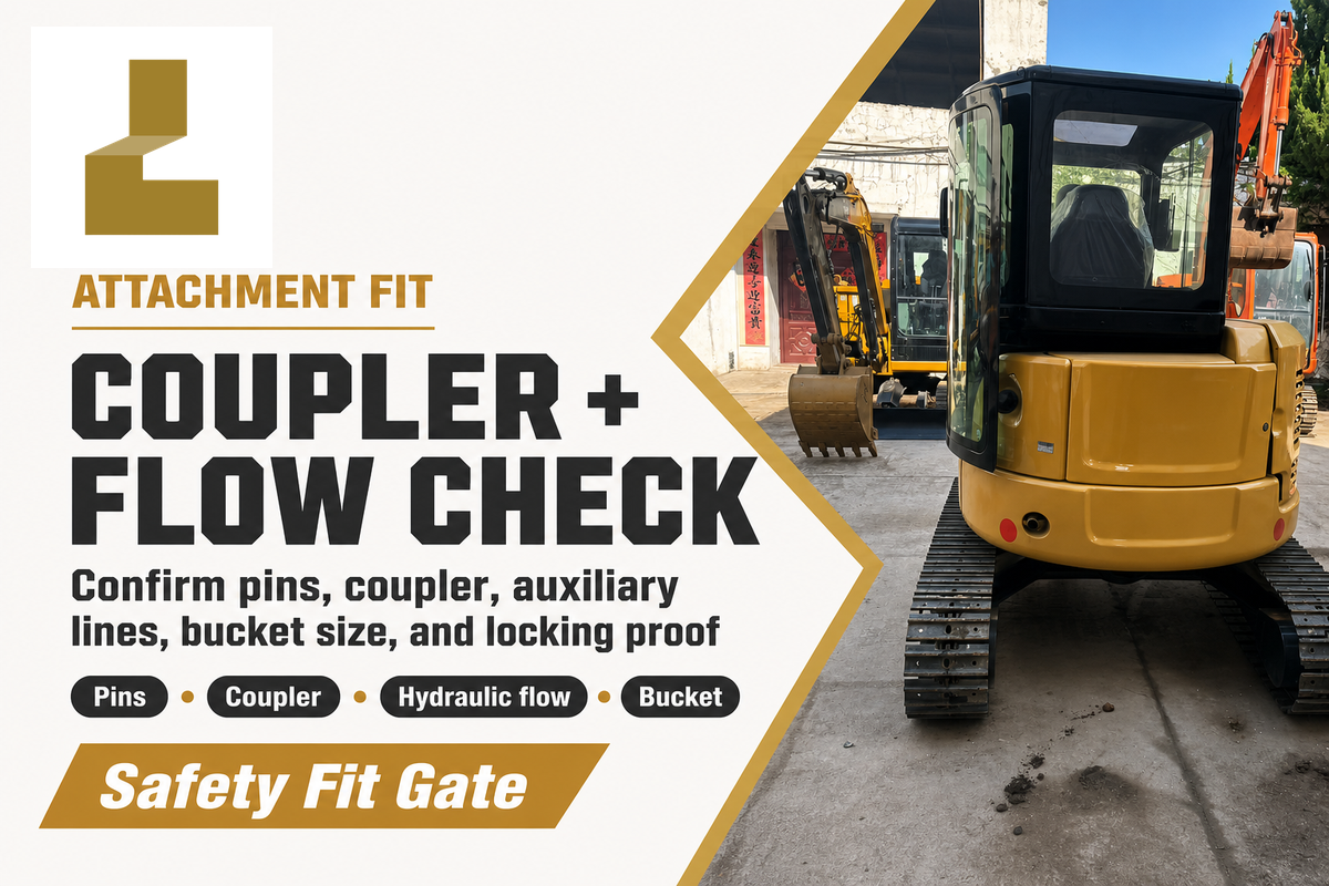 Attachments, Couplers, and Hydraulic Flow: The Safety Check Buyers Miss — Liehuang Used Excavators