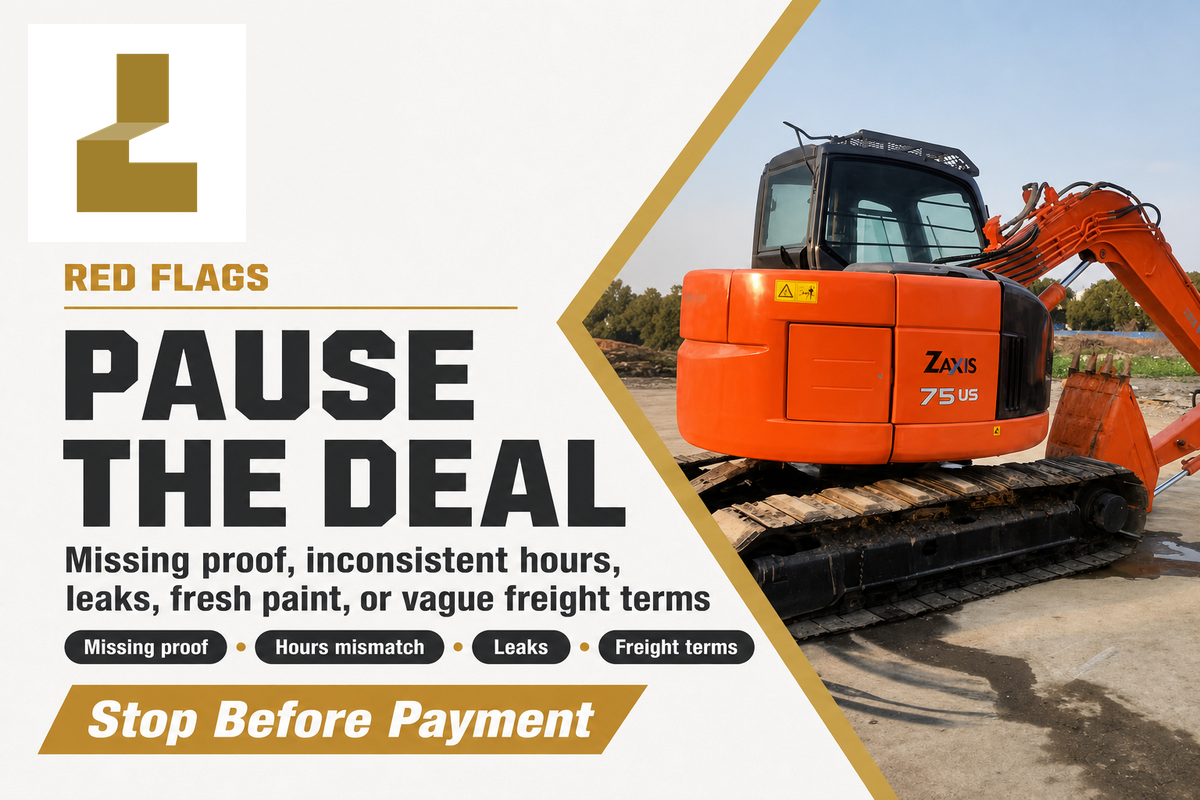 Red Flags That Should Pause a Used Mini Excavator Purchase — Liehuang Used Excavators