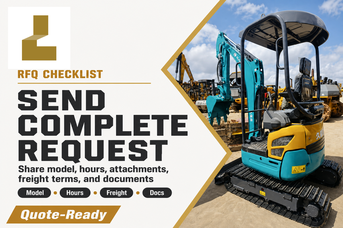 Mini Excavator Buyer Checklist and RFQ Scorecard — Liehuang Used Excavators
