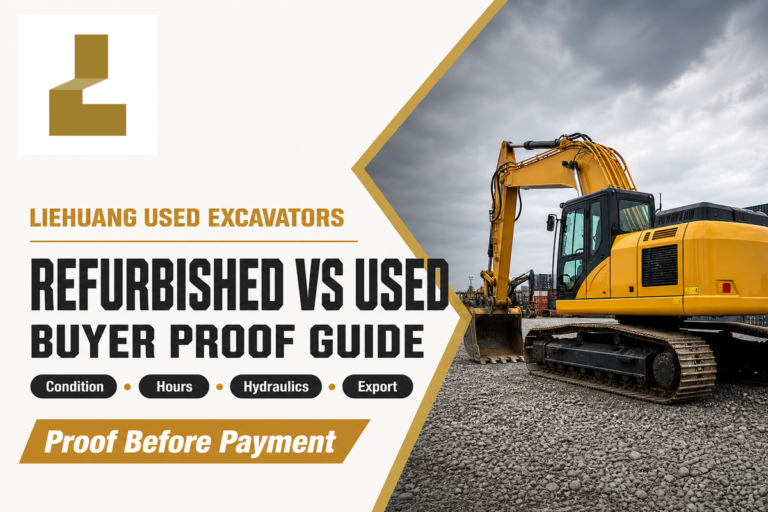 Refurbished vs Used Excavator: Buyer Proof Guide