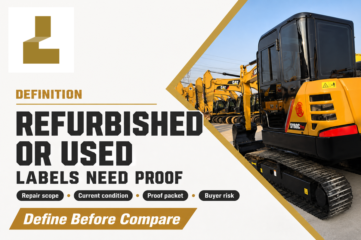 Refurbished vs Used Excavator: The Short Definition — Liehuang Used Excavators
