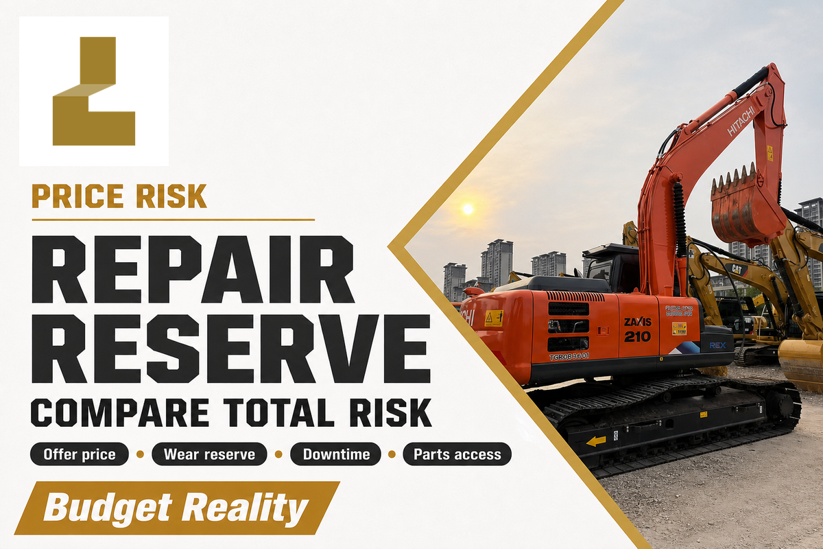 Price and Repair Reserve: Compare Total Risk, Not Paint — Liehuang Used Excavators