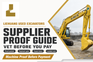 Used Excavator Supplier Guide: Vet Suppliers Before You Pay