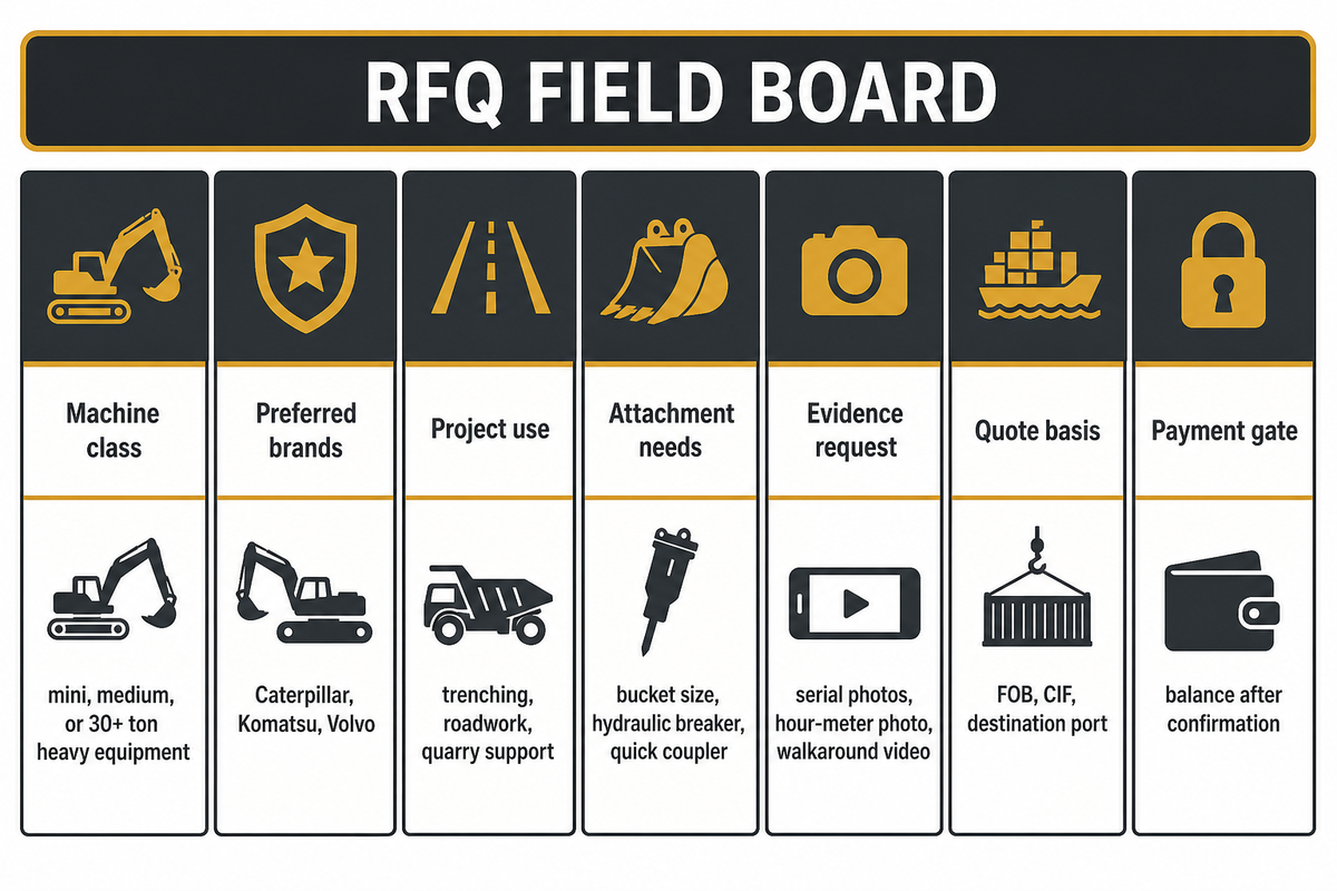 First RFQ fields that force a machine-specific supplier answer