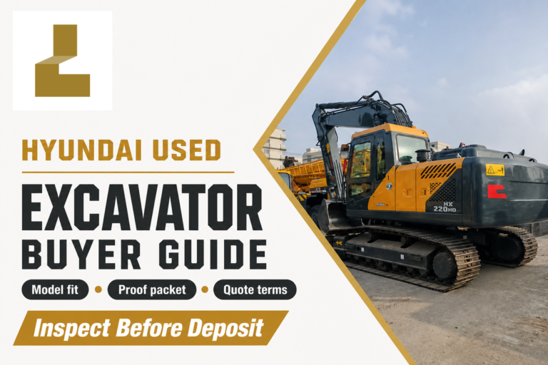 Used Hyundai Excavators: Model, Proof, and Quote Guide