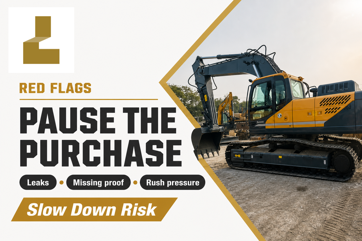 Red Flags That Should Pause a Used Hyundai Excavator Purchase — Liehuang