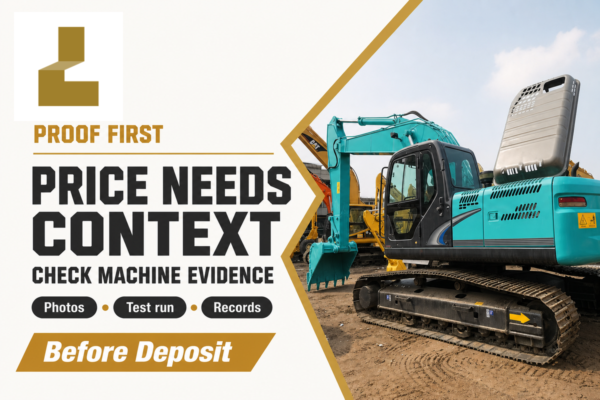 Used Kobelco Excavators: Start With Proof, Not Only Price — Liehuang Used Excavators