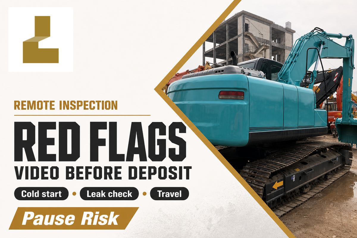Remote Inspection Red-Flag Map for Used Kobelco Excavators — Liehuang Used Excavators