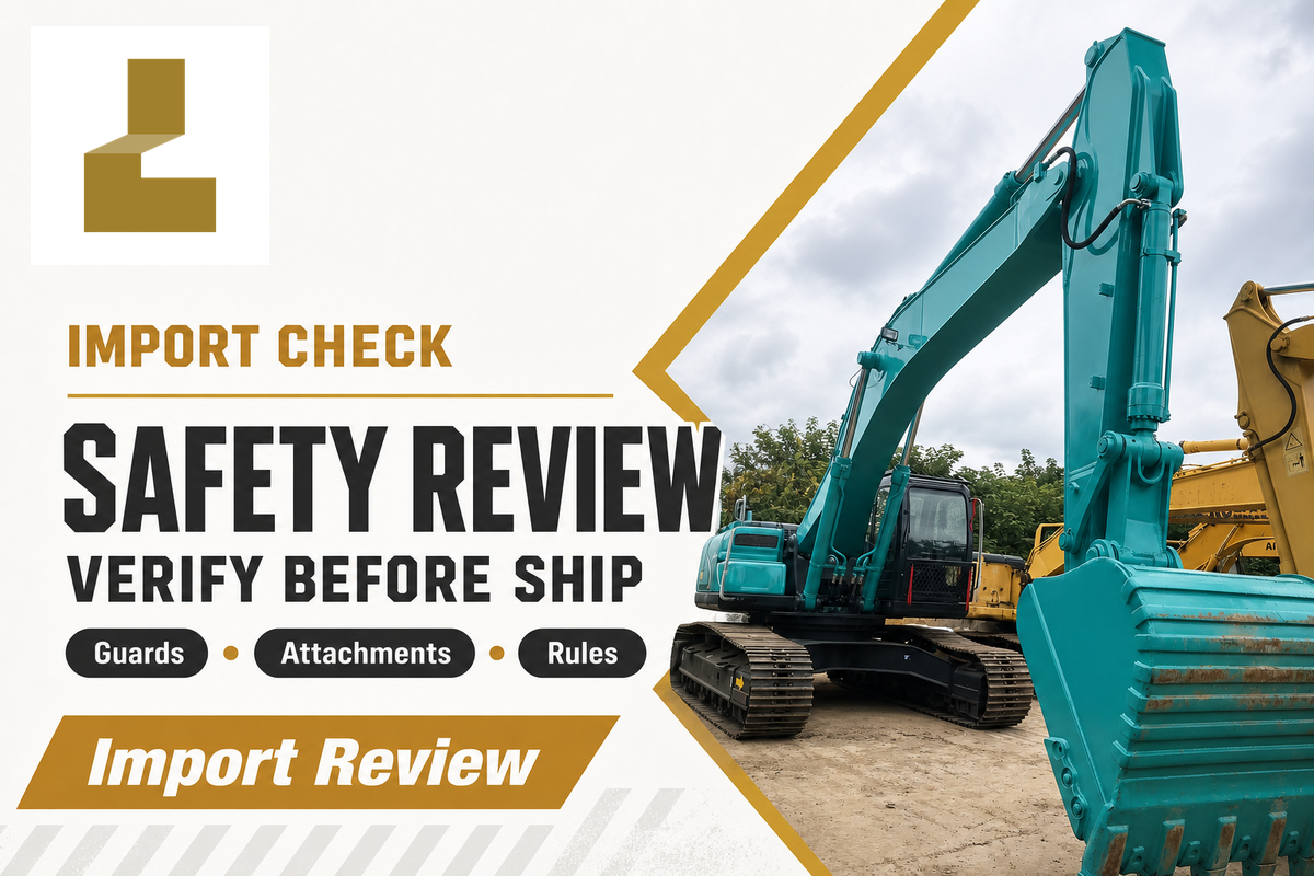 Import, Safety, and Modification Checks Before You Commit — Liehuang Used Excavators