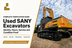 Used SANY Excavators: 7-Step Evidence Guide