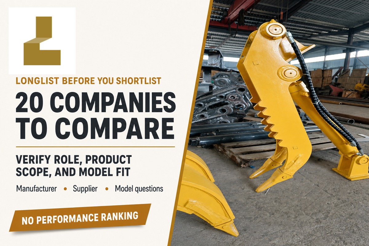 20 Excavator Attachment Manufacturers to Compare — Liehuang