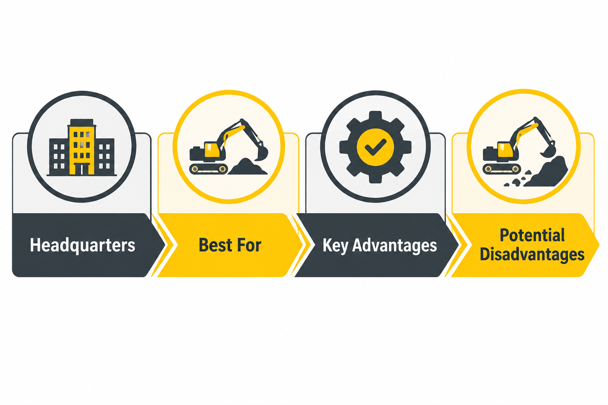 Four screening dimensions for filtering the global amphibious excavator manufacturer comparison table