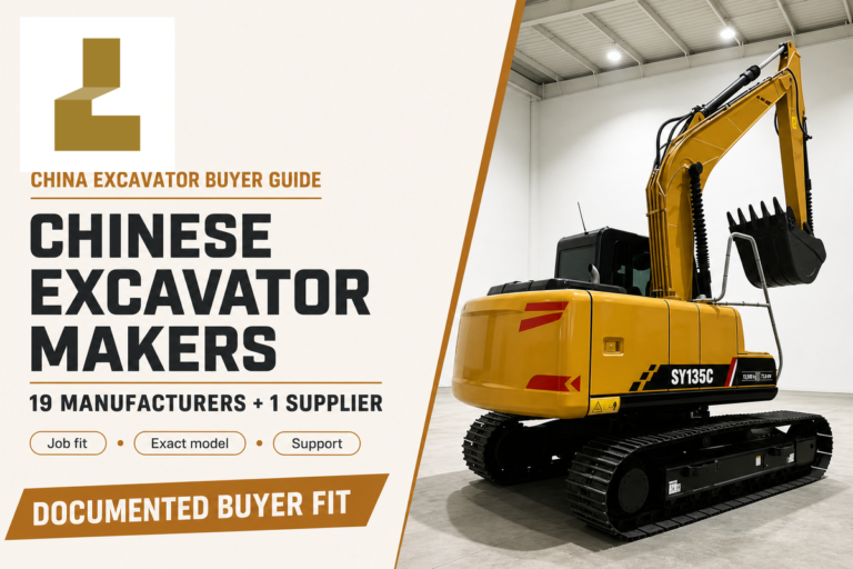 Best Chinese Excavator Manufacturers in China (2026)
