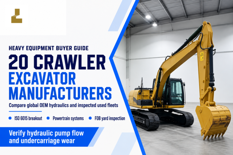 20 Best Crawler Excavator Manufacturers: 2026 Buyer Guide