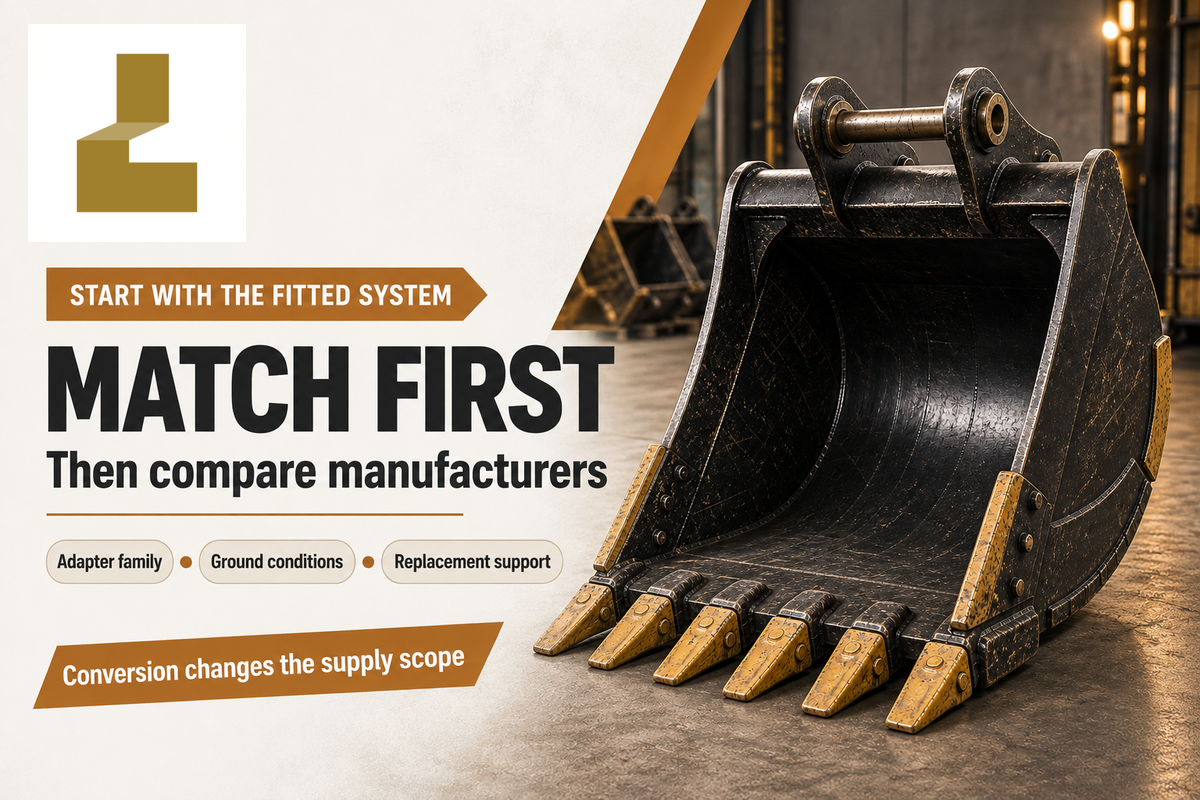An existing adapter family narrows the supplier shortlist; Cat and ESCO system documentation.