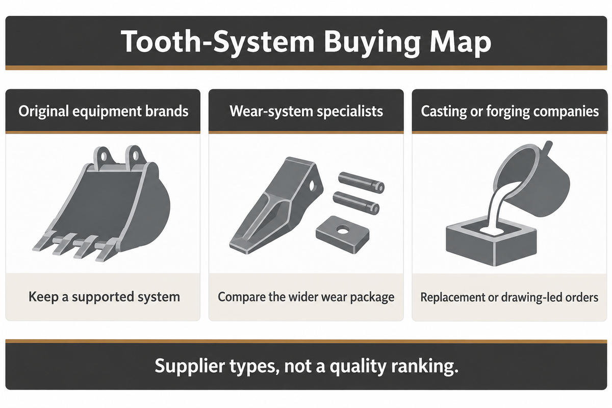 OEM, specialist and casting or forging routes serve different buying needs; the 20-company comparison.