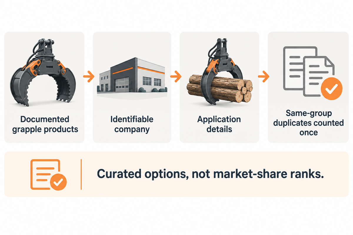 The selection uses published product evidence and avoids duplicate corporate-group entries.