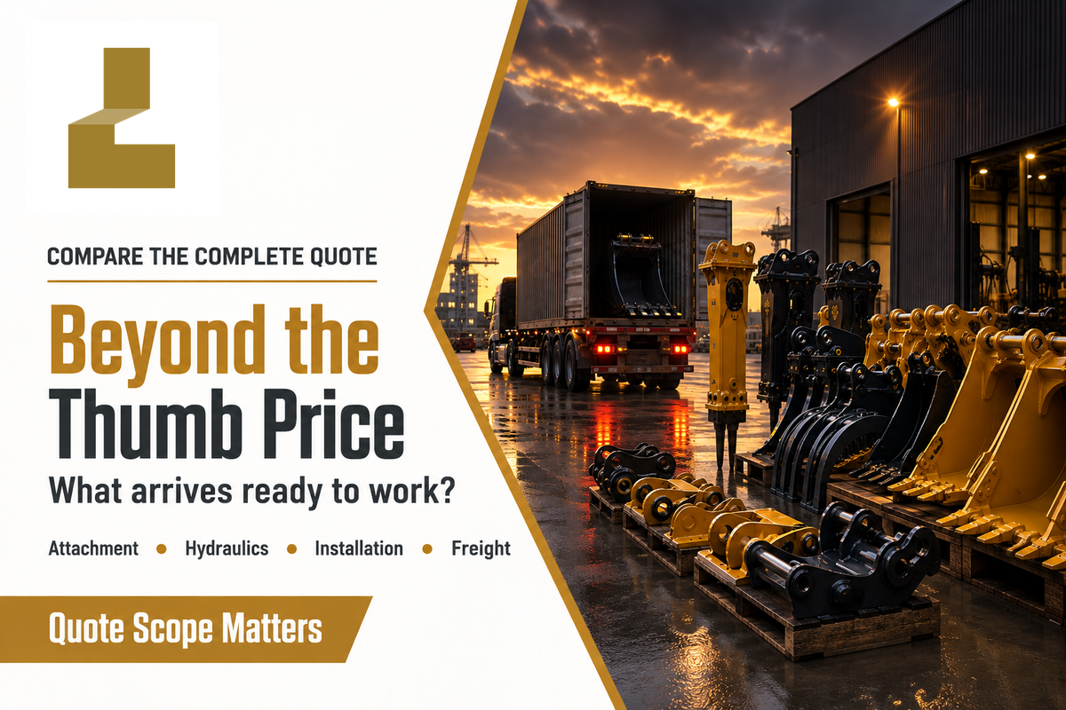 A thumb price can exclude hoses, controls, installation and freight; East and Hand list specific exclusions.