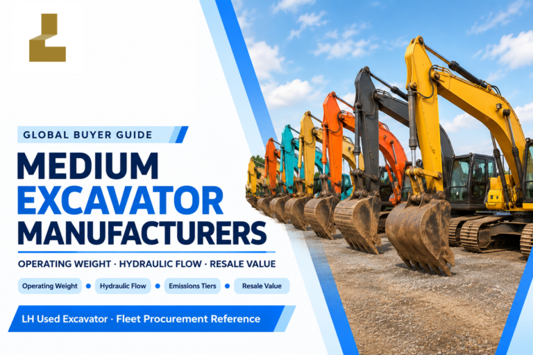 Medium Excavator Manufacturers: 2026 Buyer Comparison